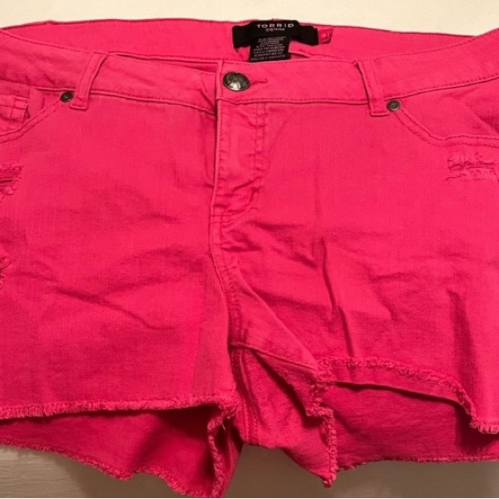 Torrid Women's Hot Pink Denim Shorts